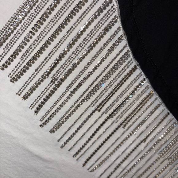 Cosmic Aura Wanted Dead Or Alive Rhinestone Fringe Tank Top Hot Topic - Picture 7 of 7